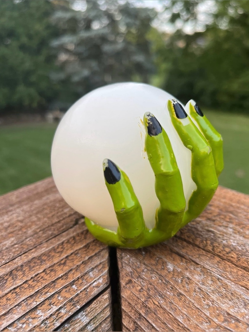 Halloween Witch Hand Wax Crystal Ball Light Halloween decor